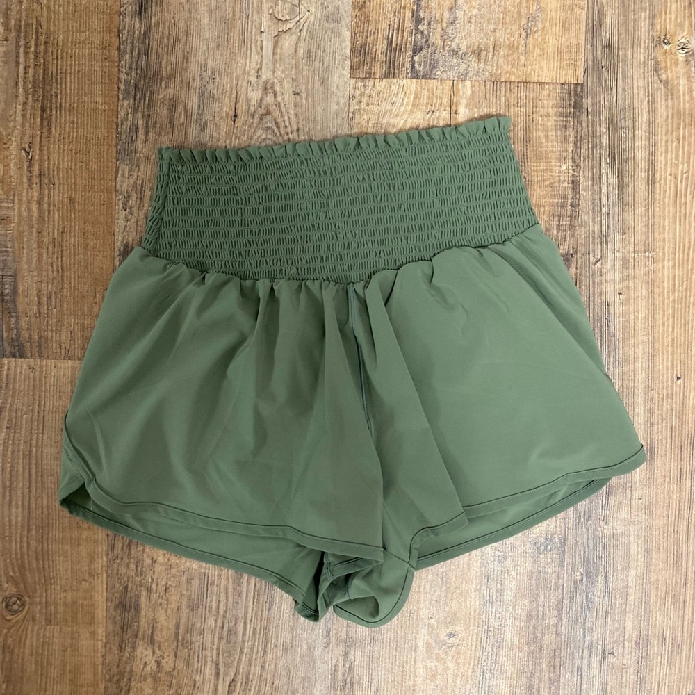 Offline by Aerie Real Me Smocked Running Short